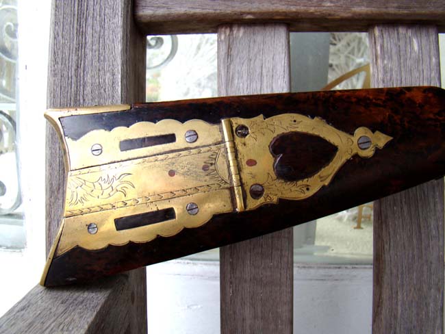 A Pennsylvania flintlock half-stock plains rifle by John Moll II of Allentown circa 1820-1850